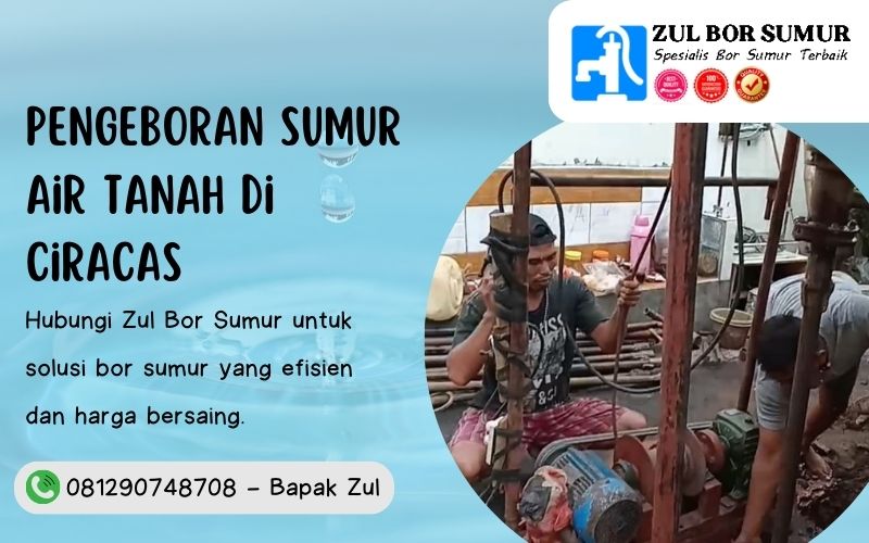 Pengeboran sumur air tanah di Ciracas