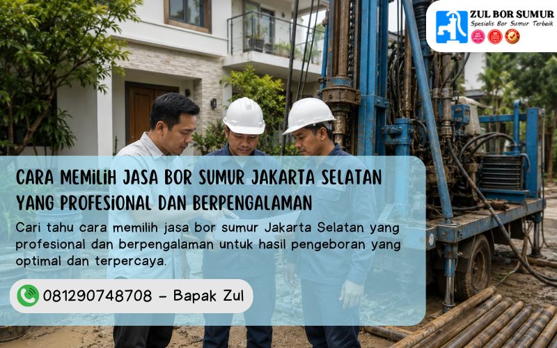 Cara Memilih Jasa Bor Sumur Jakarta Selatan yang Profesional dan Berpengalaman